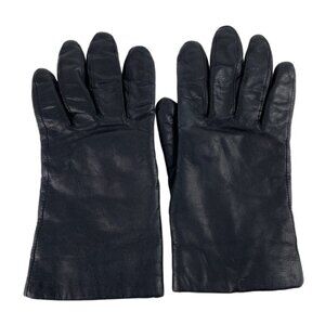Vintage Thinsulate 40 gram Womens Size Large Black Leather Lined Winter Gloves